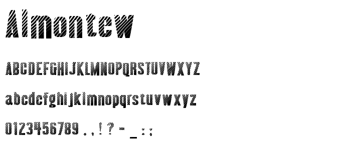 Almontew font