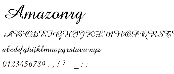 Amazonrg font