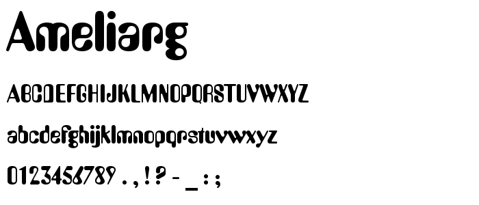 Ameliarg font