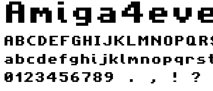 Amiga4ever_Pro font