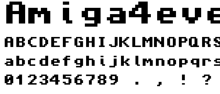 Amiga4ever font