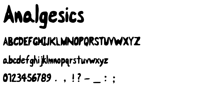 Analgesics font