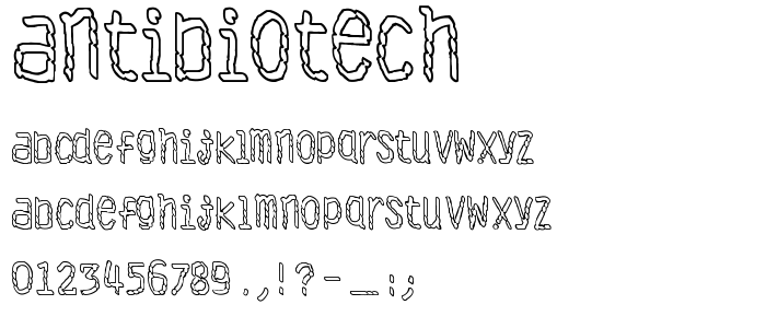 Antibiotech font