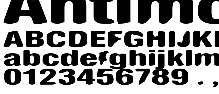 Antimony font
