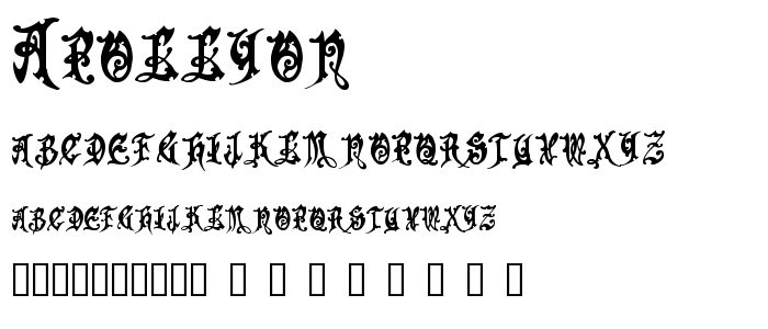 Apollyon font
