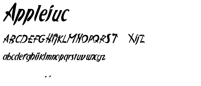 Applejuc font