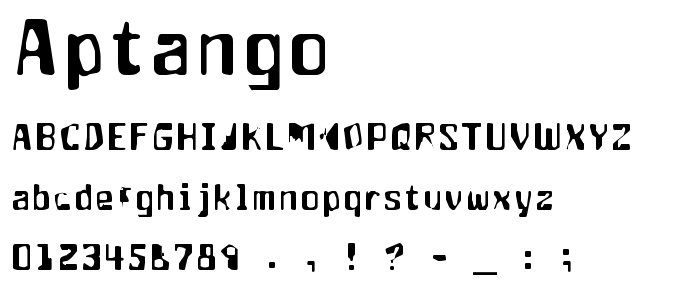 Aptango font