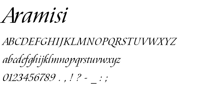 Aramisi font