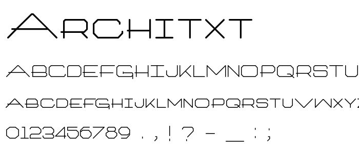 Architxt font