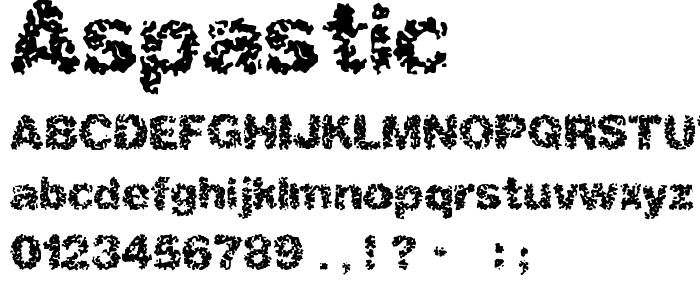 Aspastic font