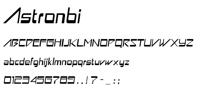 Astronbi font