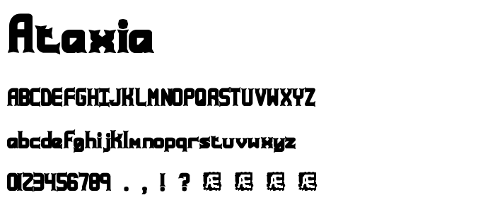 Ataxia font