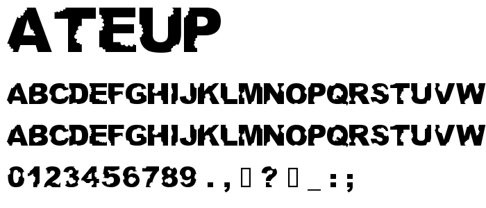 Ateup font