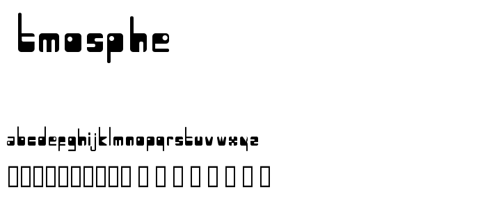 Atmosphe font