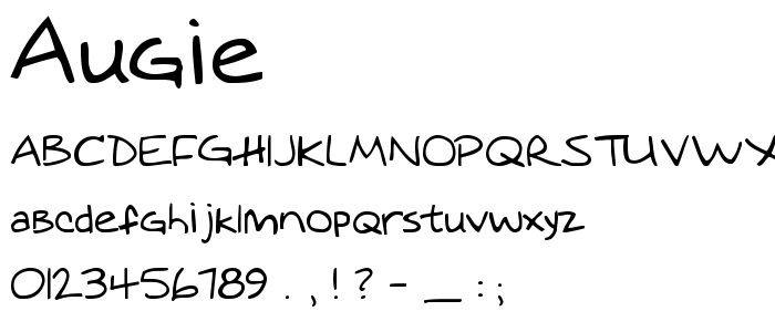 Augie font
