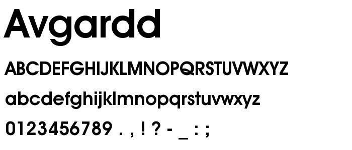 Avgardd font