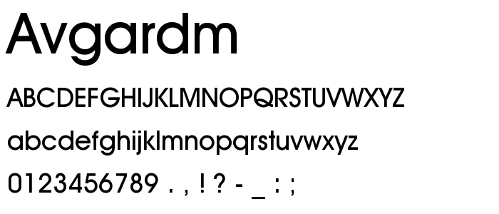 Avgardm font