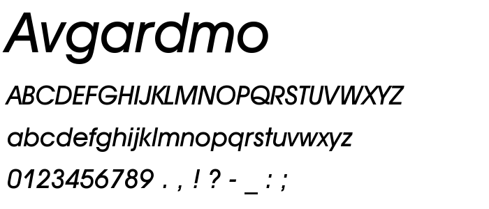 Avgardmo font