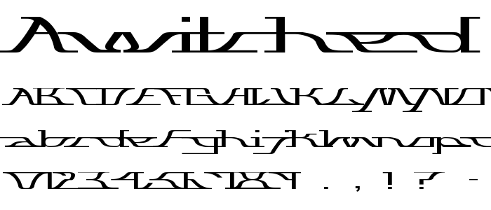 Awitched font