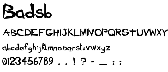 Badsb font