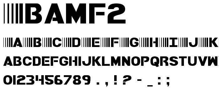 Bamf2 font