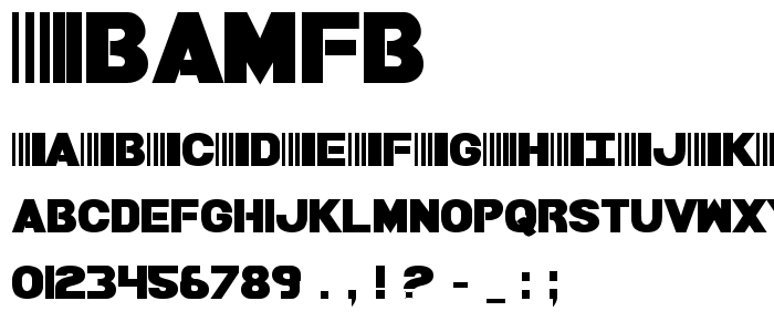Bamfb font