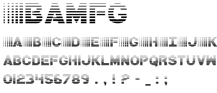 Bamfg font