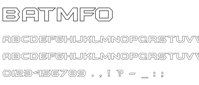 Batmfo font