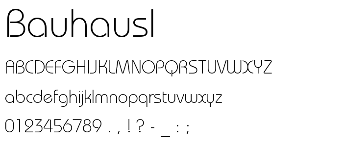 Bauhausl font