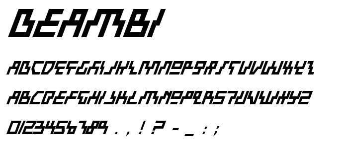 Beambi font