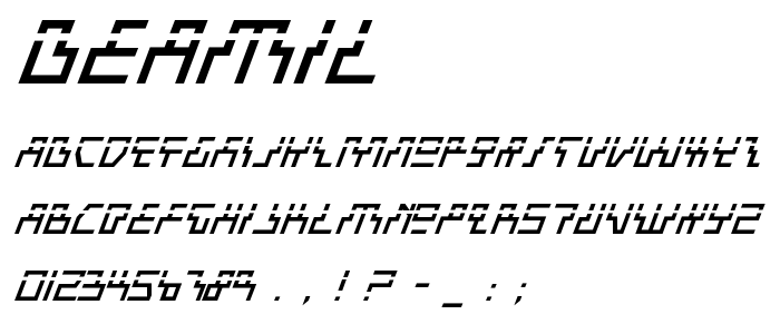 Beamil font