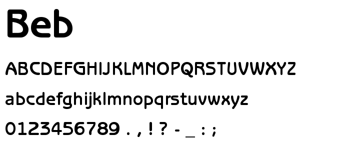 Beb font