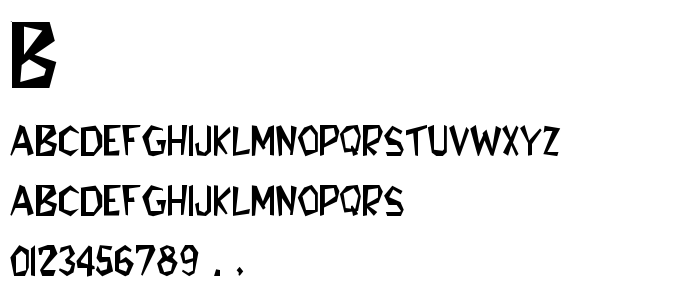 Bedrock font