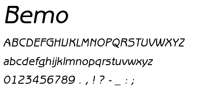 Bemo font