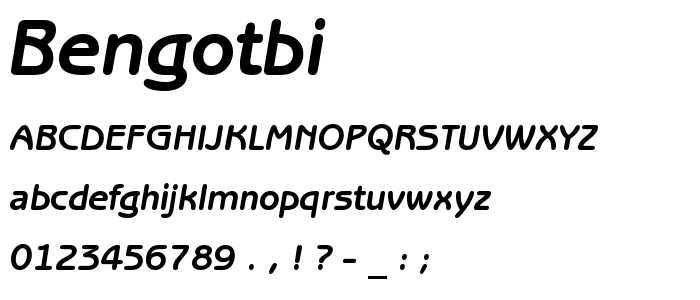 Bengotbi font