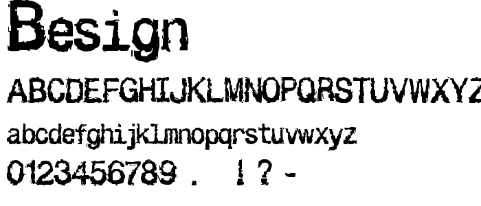 Besign font