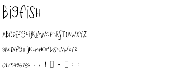 Bigfish font