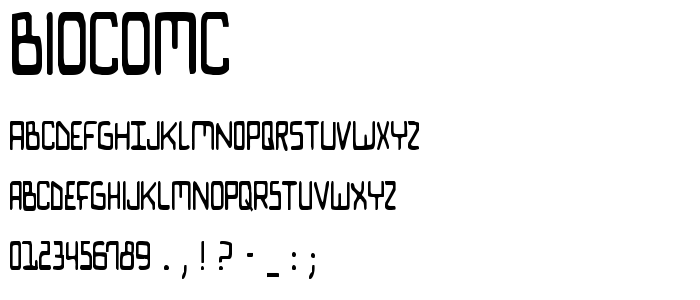 Biocomc font