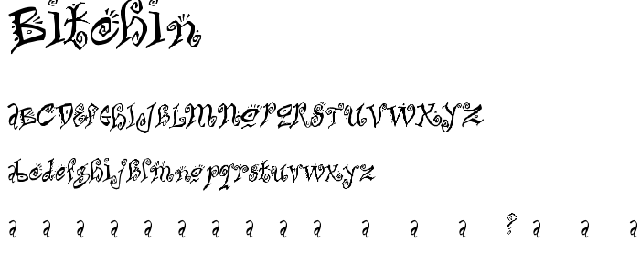 Bitchin font