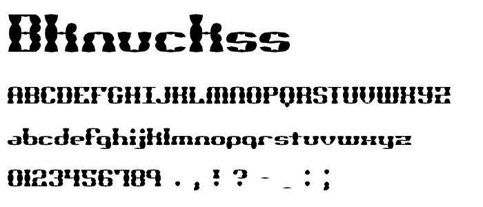 Bknuckss font