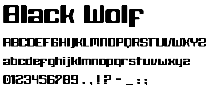 Black_Wolf font