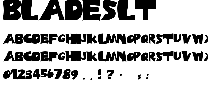 Bladeslt font