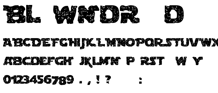 Blowndroid font