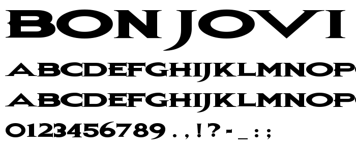 Bon_Jovi font