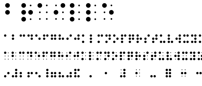 Braille font