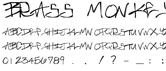 Brass_Monkey font