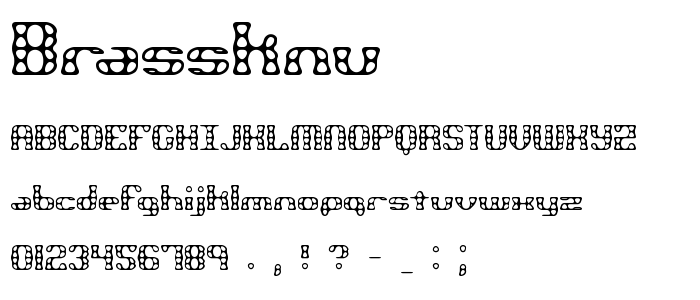 Brassknu font