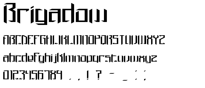 Brigadow font