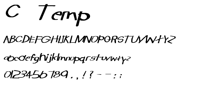 C__Temp font