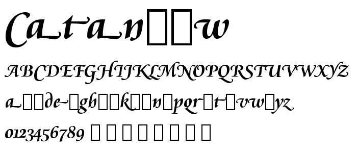 Catanbsw font